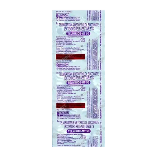 telmiride mt 50mg tablet 10's